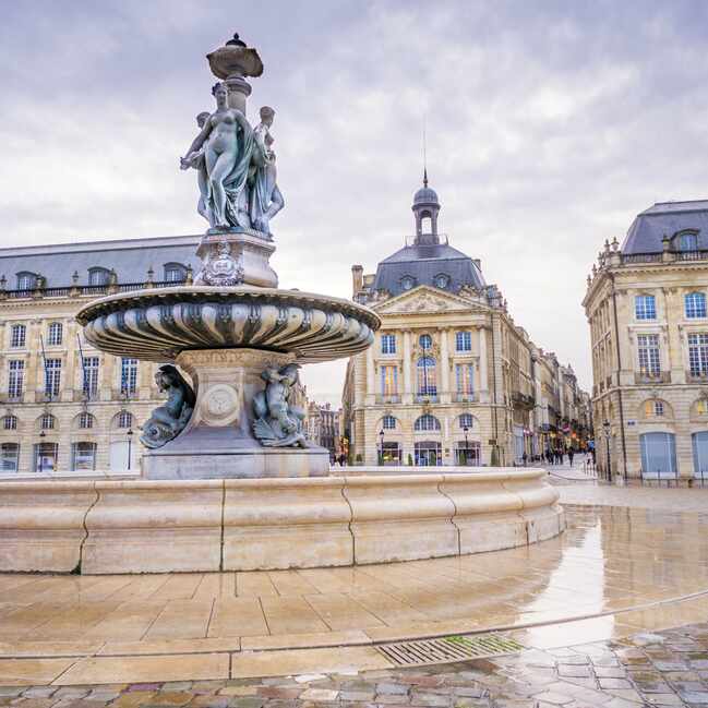 Place De la Bourse Daytime, Bordeaux, France