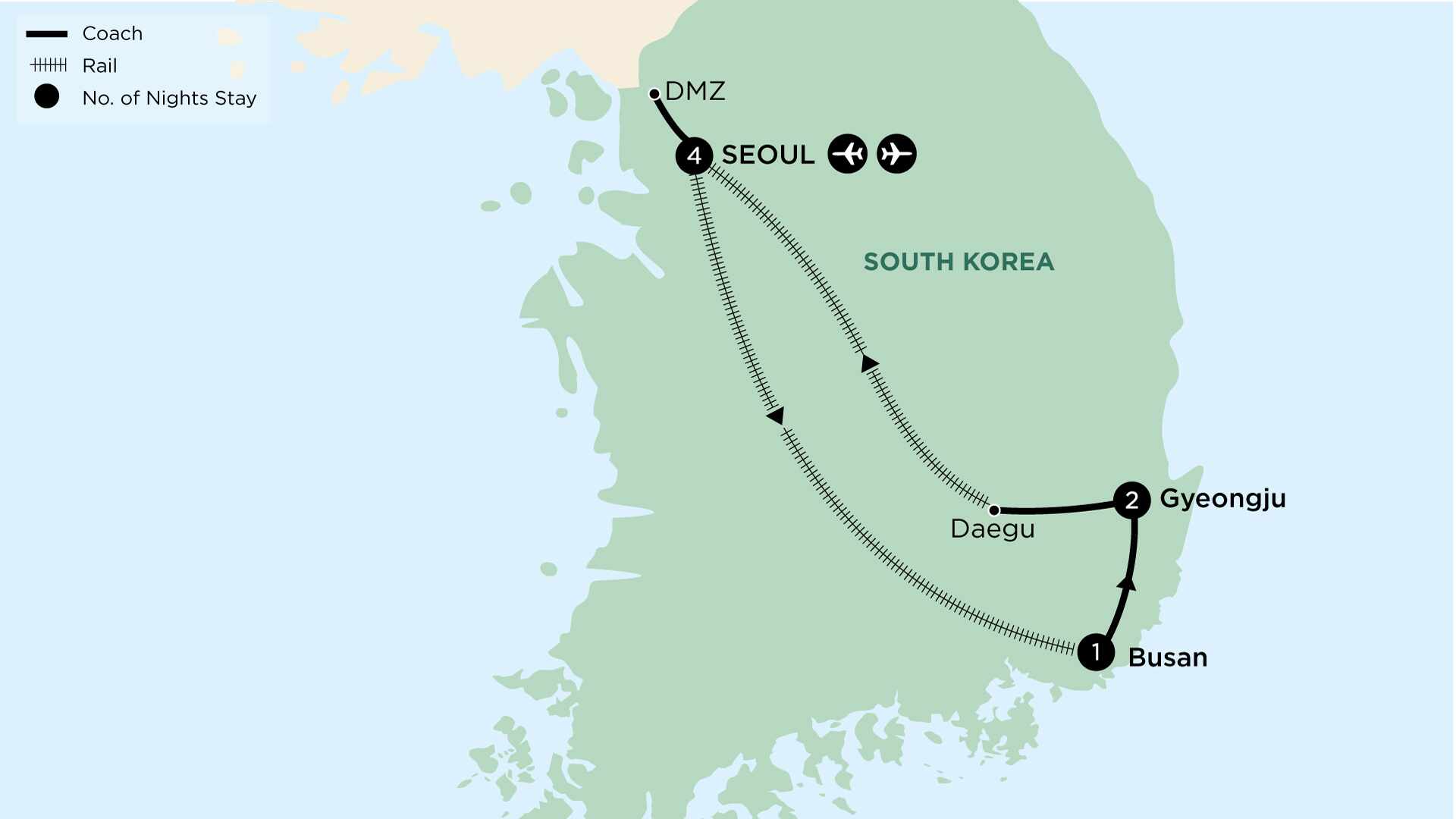 tourhub | APT | Taste of South Korea | Tour Map