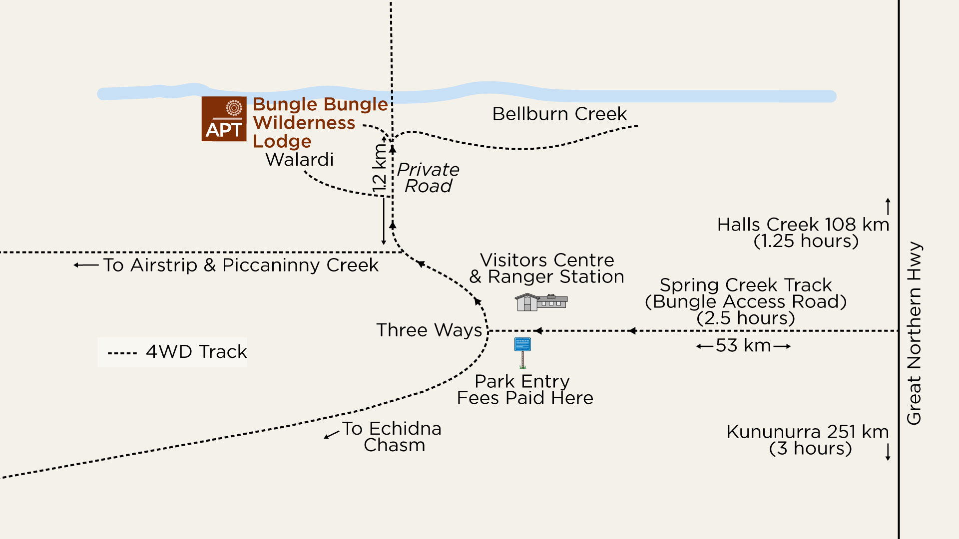 tourhub | APT | 1 Night at Bungle Bungle Wilderness Lodge - Self-Drive Accommodation | Tour Map