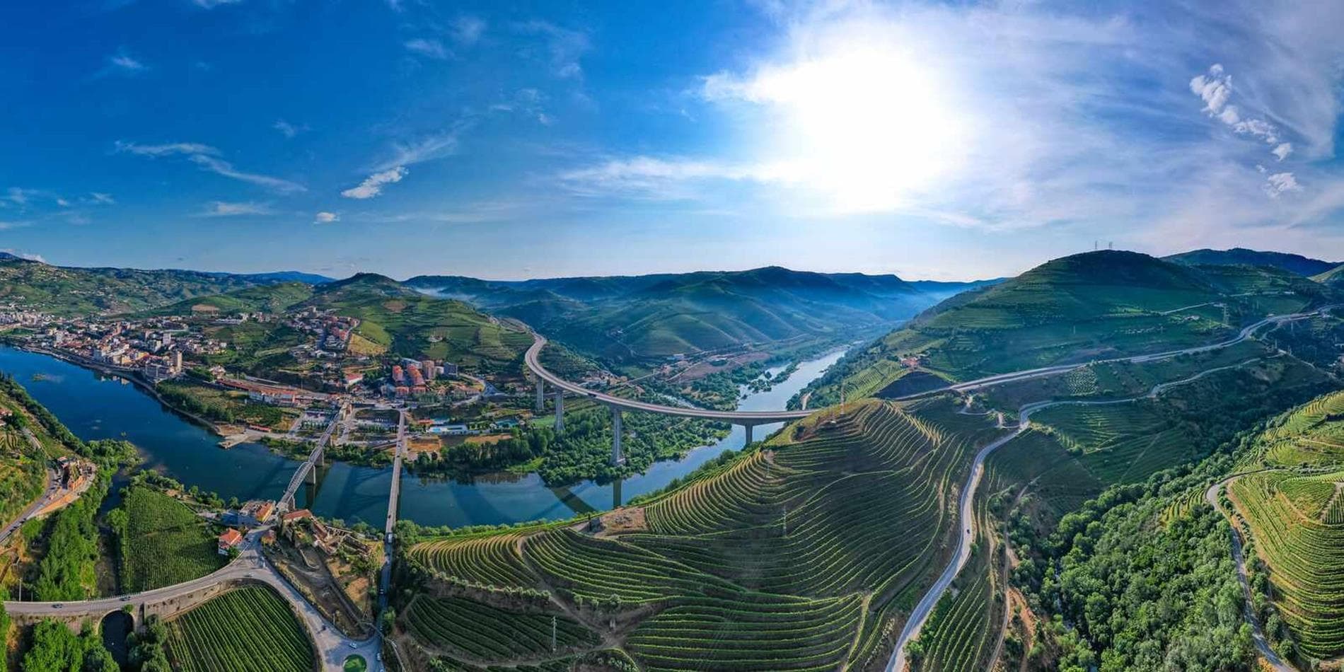 Landscape view of Douro Valley in Portugal