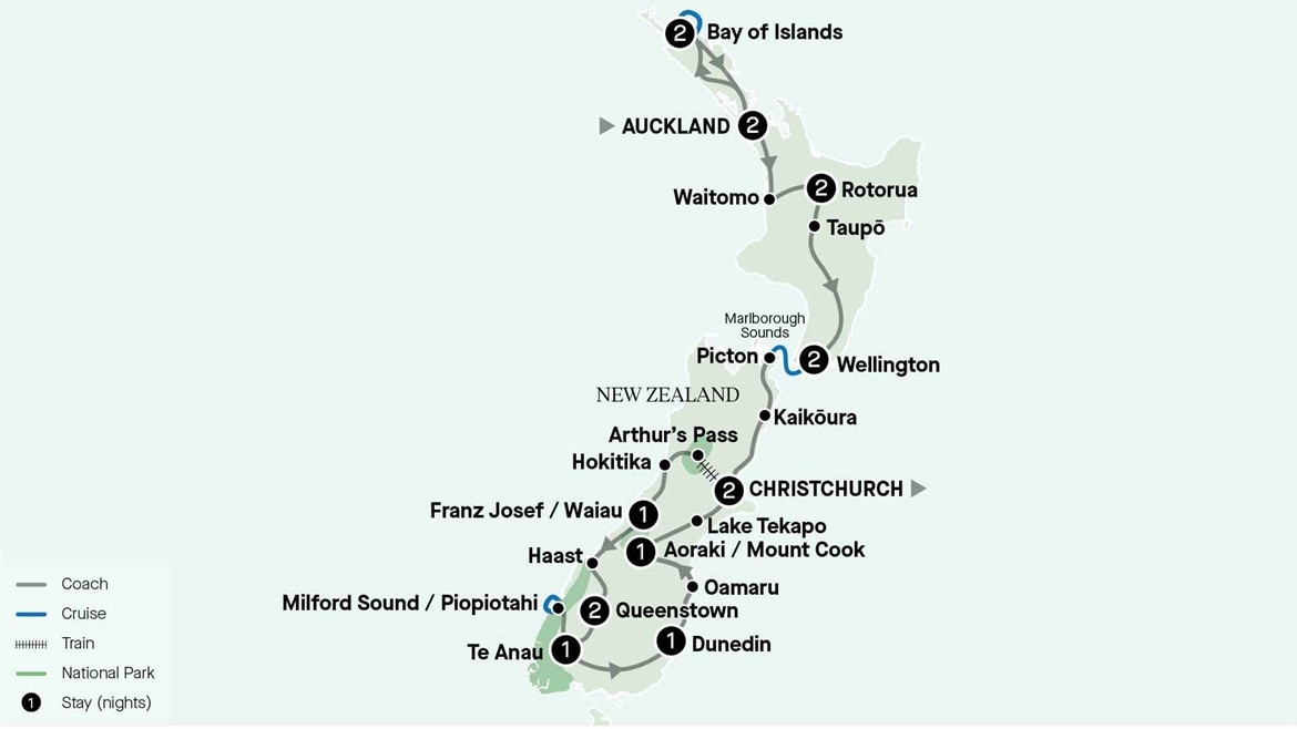 New Zealand Map 2024-2025 NCC17