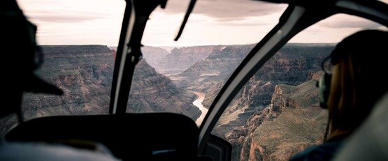 Helicopter Over the Grand Canyon, USA