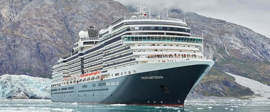 Holland America Ship cruising the waters